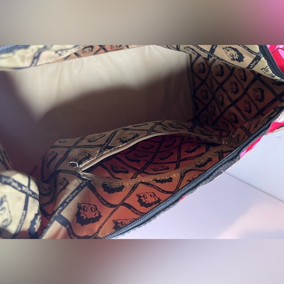 Betty Boop Duffle Bag Women Shoulder Canvas Travel Overnight Kisses Lips - Picture 10 of 16